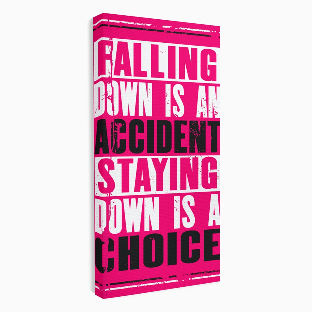 Tablou canvas cu tablou canvas cu citat motivational vertical, fara rama, pe sasiu de lemn